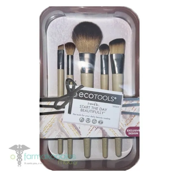 Ecotools I Need to Start The Day Beautifully Kit with 5 Brushes (1606), 1set