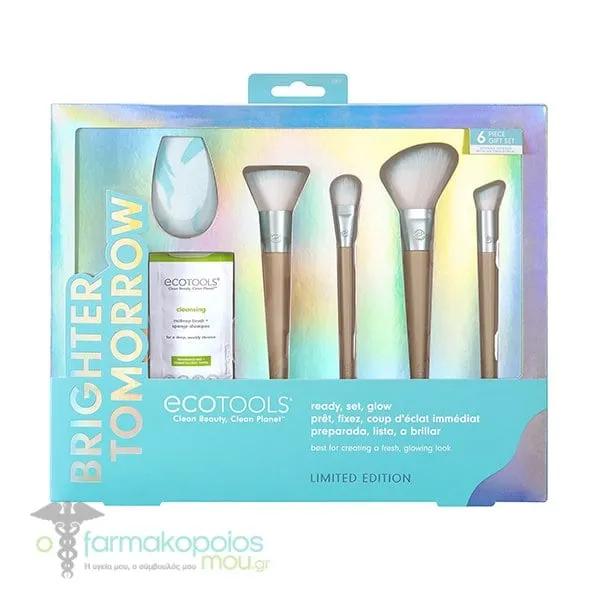 Ecotools Ready Set Glow Kit with Makeup Brushes, 1set
