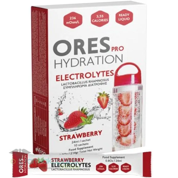 Eifron Ores Pro Hydration Electrolytes Strawberry, 10sachets