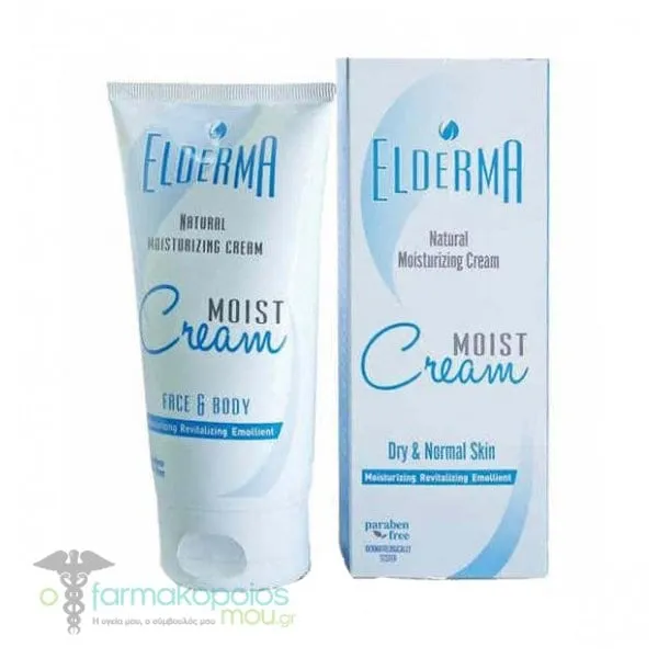 Elderma Moist Cream for Face & Body Dry/Normal Skin, 150ml