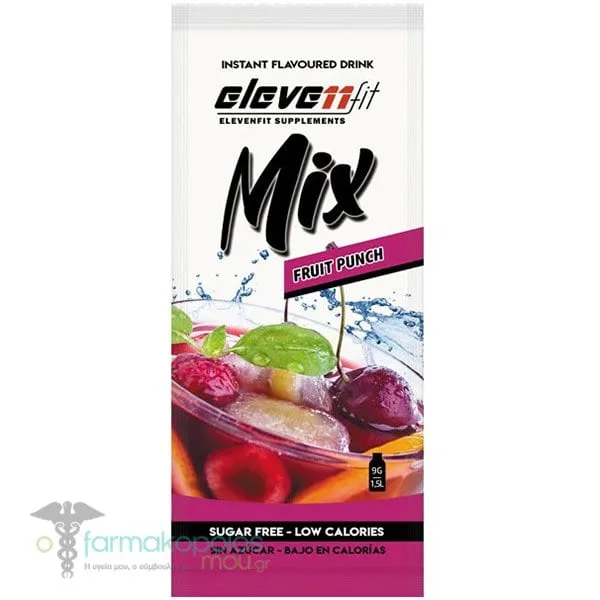 Eleven Fit Mix Χυμός σε Σκόνη με Γεύση Fruit Punch, 9g