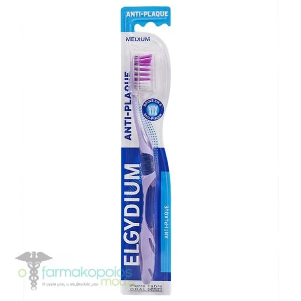 Elgydium Anti-Plaque Soft Toothbrush, 1pc - Μώβ