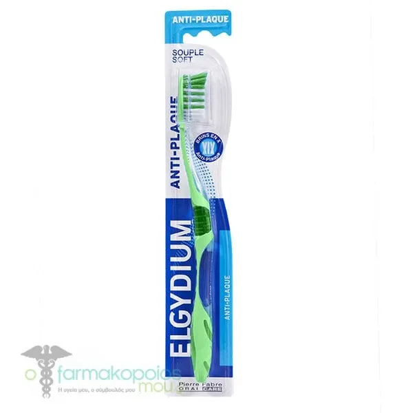 Elgydium Anti-Plaque Soft Toothbrush, 1pc - Πρασινο