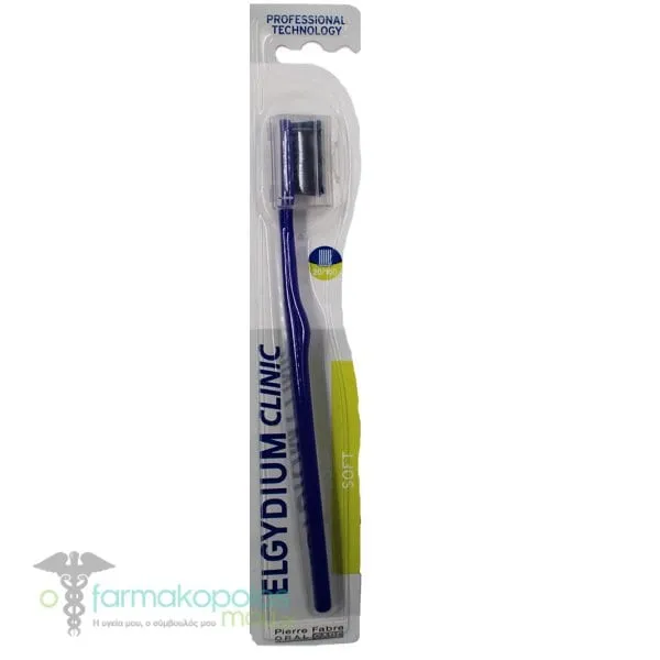 Elgydium Clinic Soft 20/100 Toothbrush, 1pc - Μπλέ