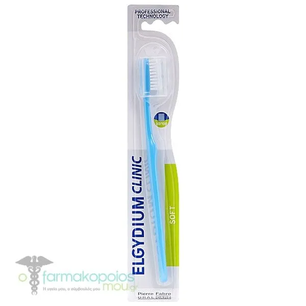 Elgydium Clinic Soft 20/100 Toothbrush, 1pc - Γαλάζιο