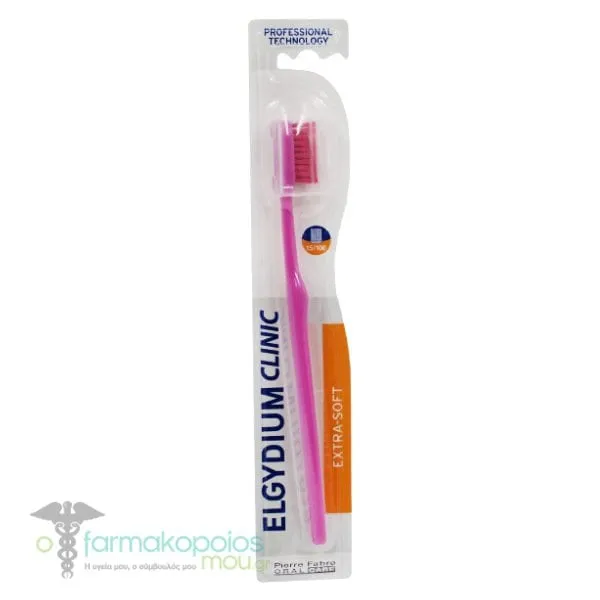 Elgydium Clinic Extra-Soft 15/100 Toothbrush, 1pc - Φούξια