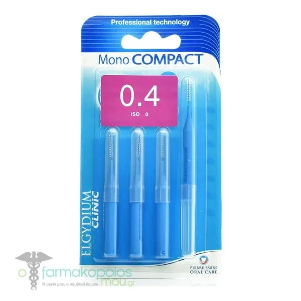 Elgydium Clinic Mono Compact Interdental Brushes 0.4mm, 4pcs