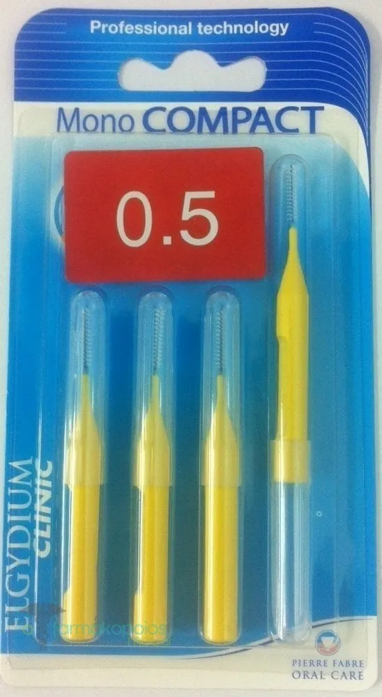 Elgydium Clinic Mono Compact Interdental Brushes 0.5mm, 4pcs