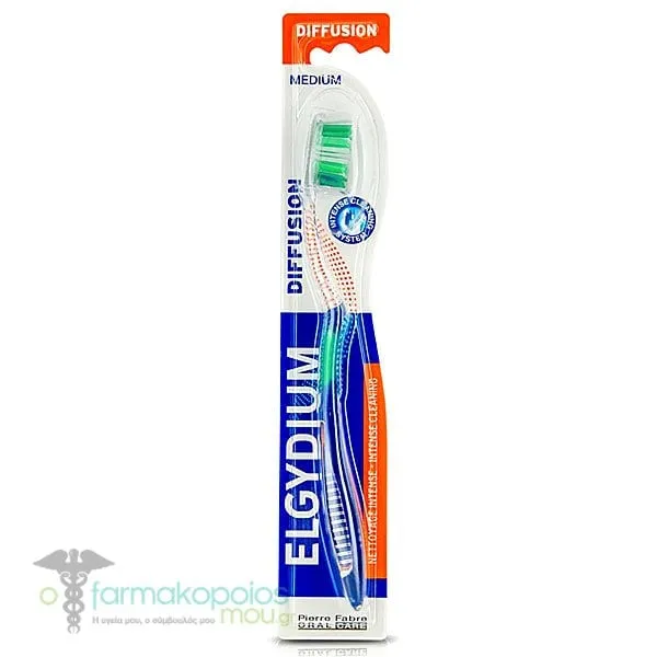 Elgydium Diffusion Medium Toothbrush, 1pc - Πρασινο