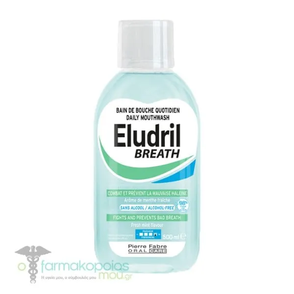 Elgydium Eludril Breath Daily Mouthwash, 500ml