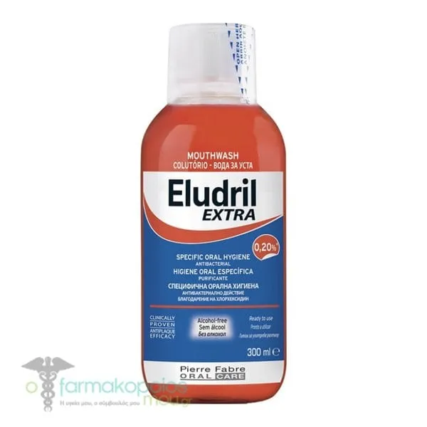 Elgydium Eludril Extra 0.20% Alcohol-Free Mouthwash, 300ml