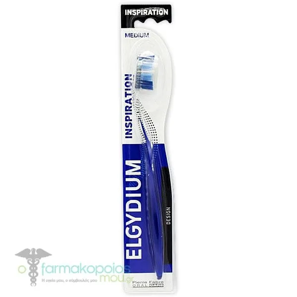 Elgydium Inspiration Medium Toothbrush, 1pc - Μπλέ