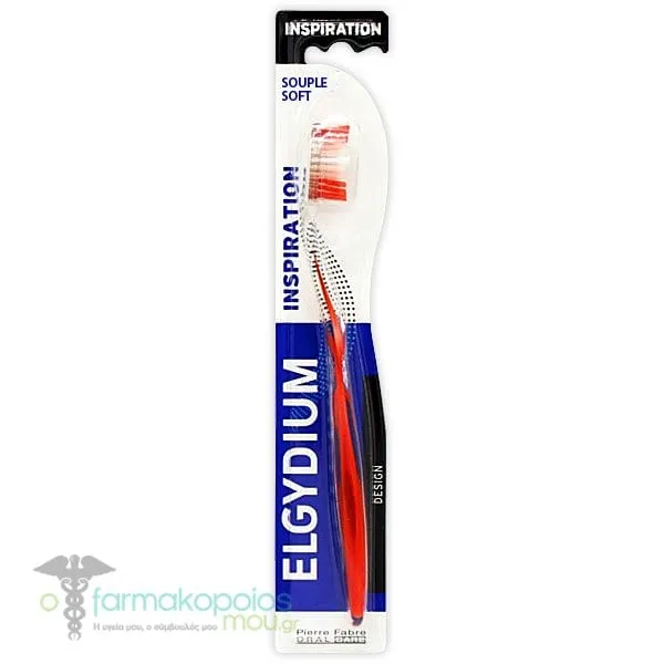 Elgydium Inspiration Soft Toothbrush, 1pc - Κόκκινο