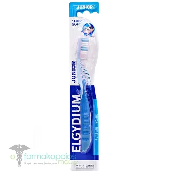 Elgydium Junior Toothbrush 7-12Y, 1pc - Μπλε-Γαλάζιο