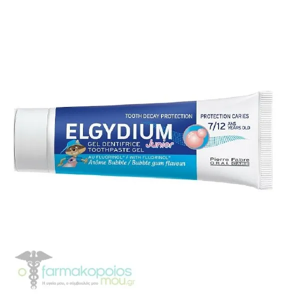 Elgydium Junior Toothpaste with Bubble Gum Flavor, 50ml