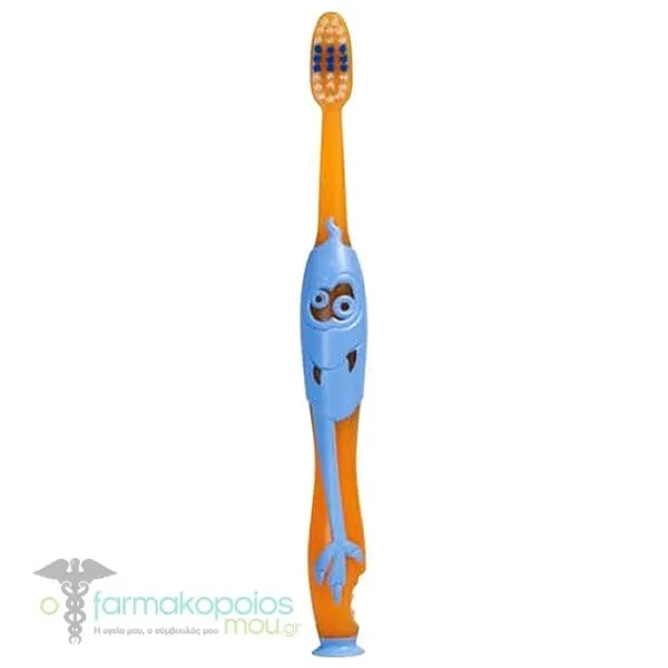 Elgydium Kids Monster Toothbrush Soft 2-6Y, 1pc - Μπλε-Πορτοκαλί