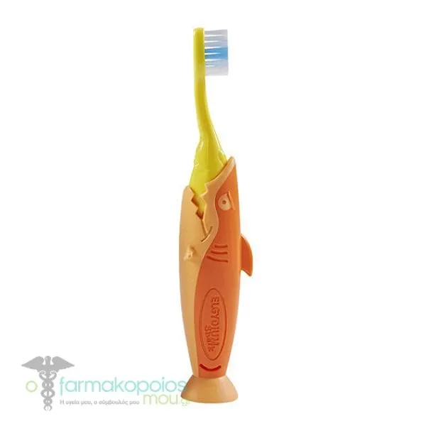 Elgydium Kids Shark Toothbrush 2-6Y, 1pc - Πορτοκάλι