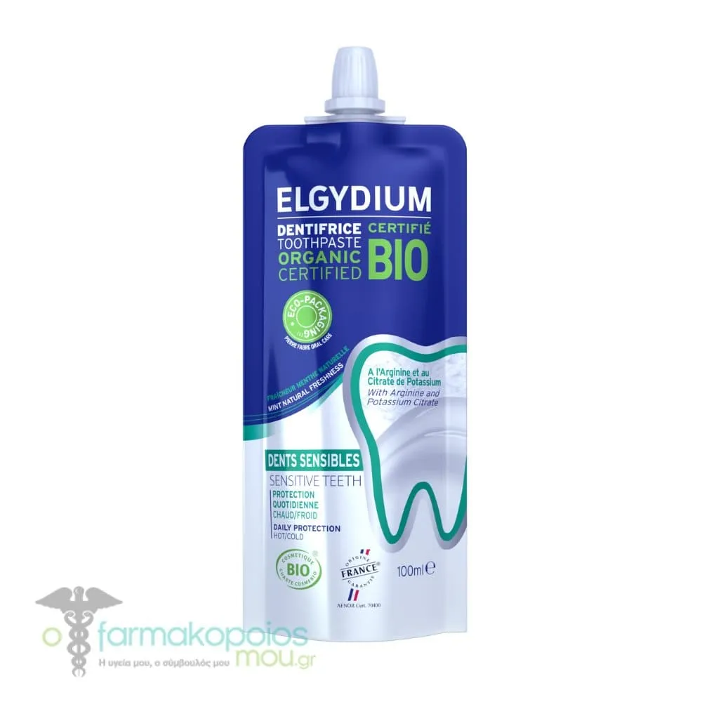 Elgydium Organic Sensitive Toothpaste Eco Pack, 100ml