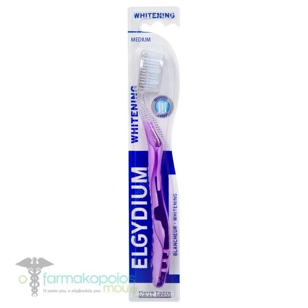 Elgydium Whitening Medium Toothbrush, 1pc - Λίλα