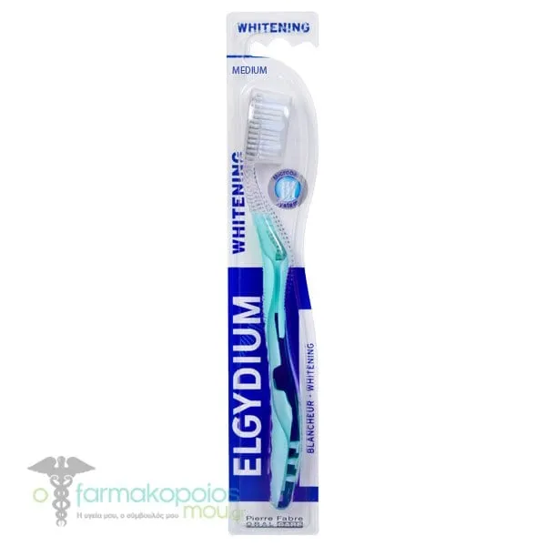 Elgydium Whitening Οδοντόβουρτσα Medium, 1 τεμάχιο