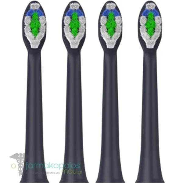 EllaDent Novapulse Replacement Brush Heads Ανταλλακτικές Κεφαλές για Ηλεκτρική Οδοντόβουρτσα, 4τεμ
