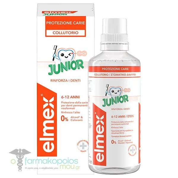 Elmex Caries Protection Παιδικό Στοματικό Διάλυμα για 6-12 Ετών, 400ml