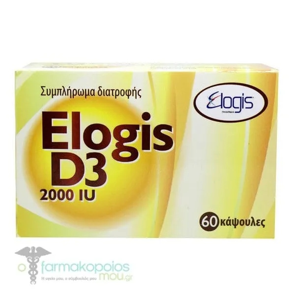Elogis D3 2000IU, 60caps