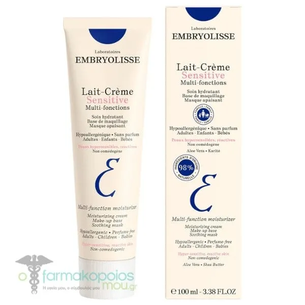 Embryolisse Lait-Creme Sensitive 7-in-1 Multi-Function Nourishing Moisturizer, 100ml
