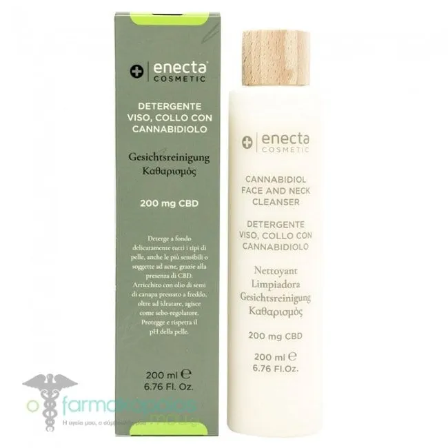 Enecta Cannabidiol Face & Neck Cleanser (200mg CBD), 200ml