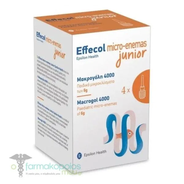 Epsilon Health Effecol Micro-Enemas Junior Macrogol, 4x6g