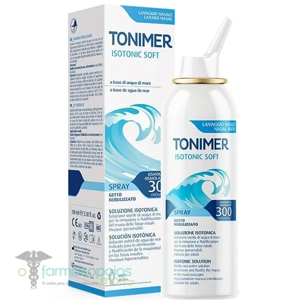 Epsilon Health Tonimer Isotonic Soft Spray Ισότονο Διάλυμα Θαλασσινού Νερού, 100ml