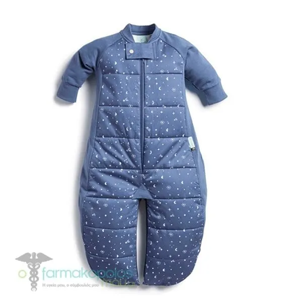 ErgoPouch Best Suited for Active Toddlers, Υπνόσακος 2 σε 1 με Πόδια Night Sky 2.5 Tog Γέμιση Βαμβάκι, 8-24m+
