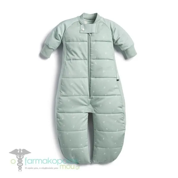 ErgoPouch Best Suited for Active Toddlers, Υπνόσακος 2 σε 1 με Πόδια Sage Sleep 2.5 Tog Γέμιση Βαμβάκι, 8-24m+