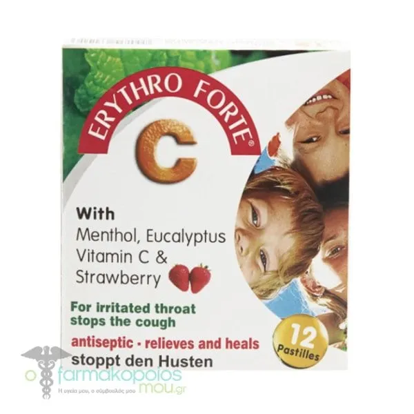 Erythro Forte C Pastilles for Children, 12pcs