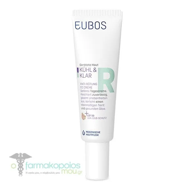 Eubos Cool & Calm Καταπραϋντική Κρέμα CC για την Ερυθρότητα, 30mlEubos Cool & Calm Καταπραϋντική Κρέμα CC για την Ερυθρότητα, 30ml