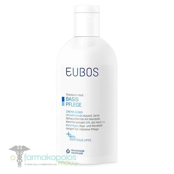 Eubos Cream Bath Oil Ελαιώδες Aφρόλουατρο για Ξηρό Δέρμα, 200ml