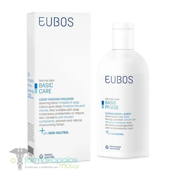 Eubos Liquid Washing Emulsion Blue, 200ml