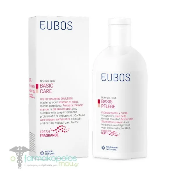 Eubos Liquid Washing Emulsion Red, 200ml