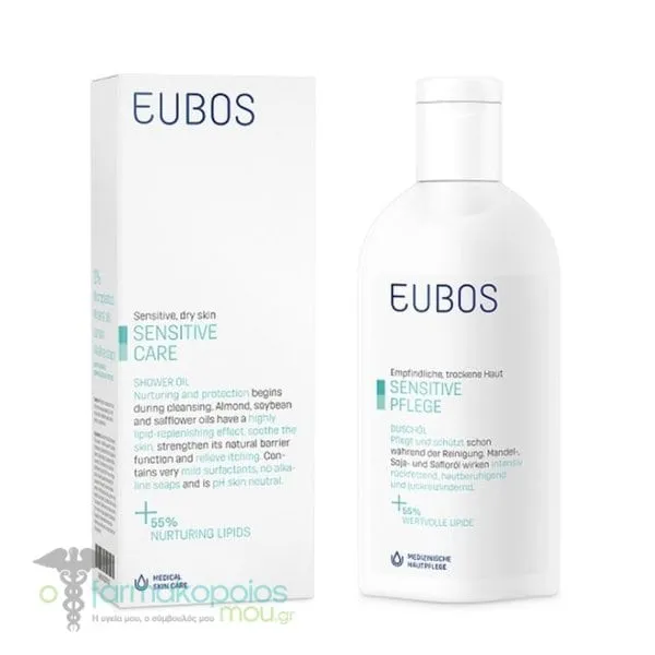 Eubos Sensitive Shower Oil, 200ml