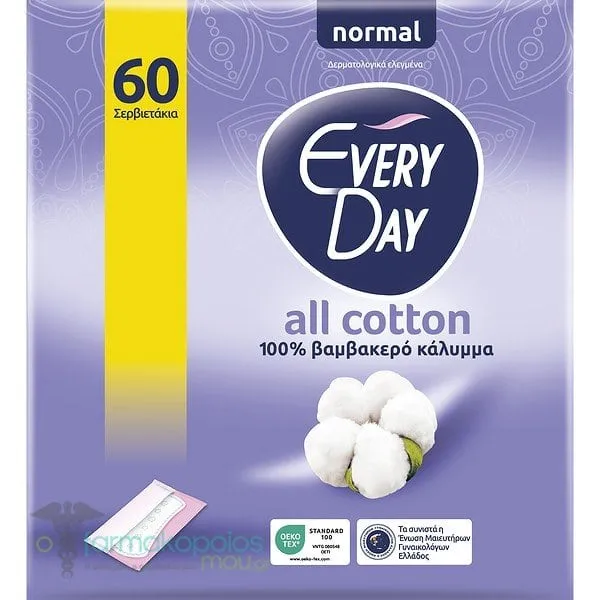 EveryDay All Cotton Σερβιετάκια Normal, 60τεμ