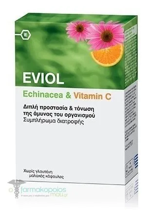 Eviol Echinacea & Vitamin C, 60caps