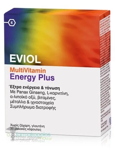 Eviol MultiVitamin Energy Plus, 30caps