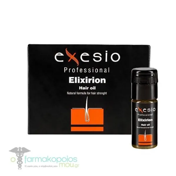 Exesio Professional Elixirion Hair Oil Natural Formula for Hair Strength, 4x10ml