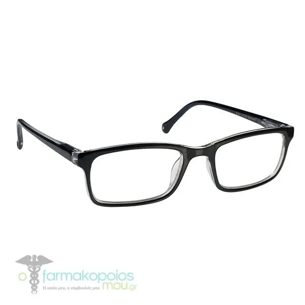 Eyelead E151 Men's Horn-Rimmed Reading Glasses Black-Transparent, 1pc - Μαύρο - Διάφανο