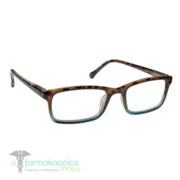 Eyelead Ε153 Unisex Horn-Rimmed Reading Glasses Tortoiseshell-Blue , 1pc - Ταρταρούγα -Μπλε