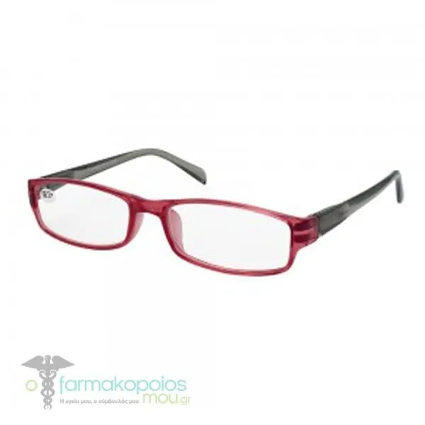Eyelead E182 Unisex Horn-Rimmed Reading Glasses Red-Grey, 1pc - Κόκκινο - Γκρί
