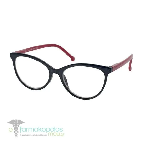 Eyelead E200 Women's Horn-Rimmed Reading Glasses Black-Red, 1pc - Μαύρο - Κόκκινο