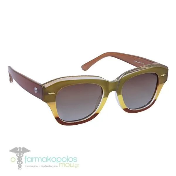 Eyelead Γυαλιά Ηλίου Polarized με Καφέ Κοκκάλινο Σκελετό, 1τεμ