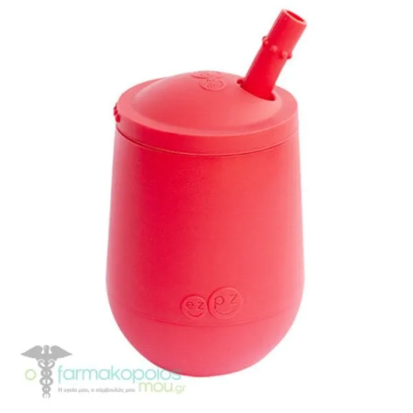 Ezpz Trainer Mini Cup with Straw, 1pc - Coral