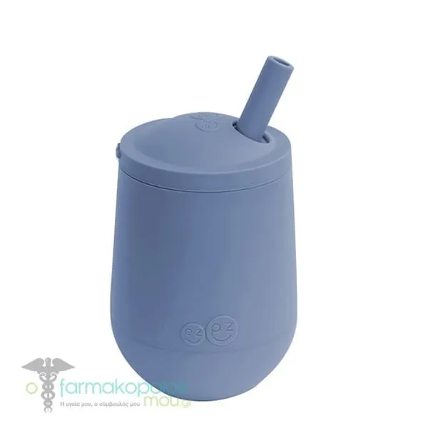 Ezpz Trainer Mini Cup with Straw, 1pc - Indigo